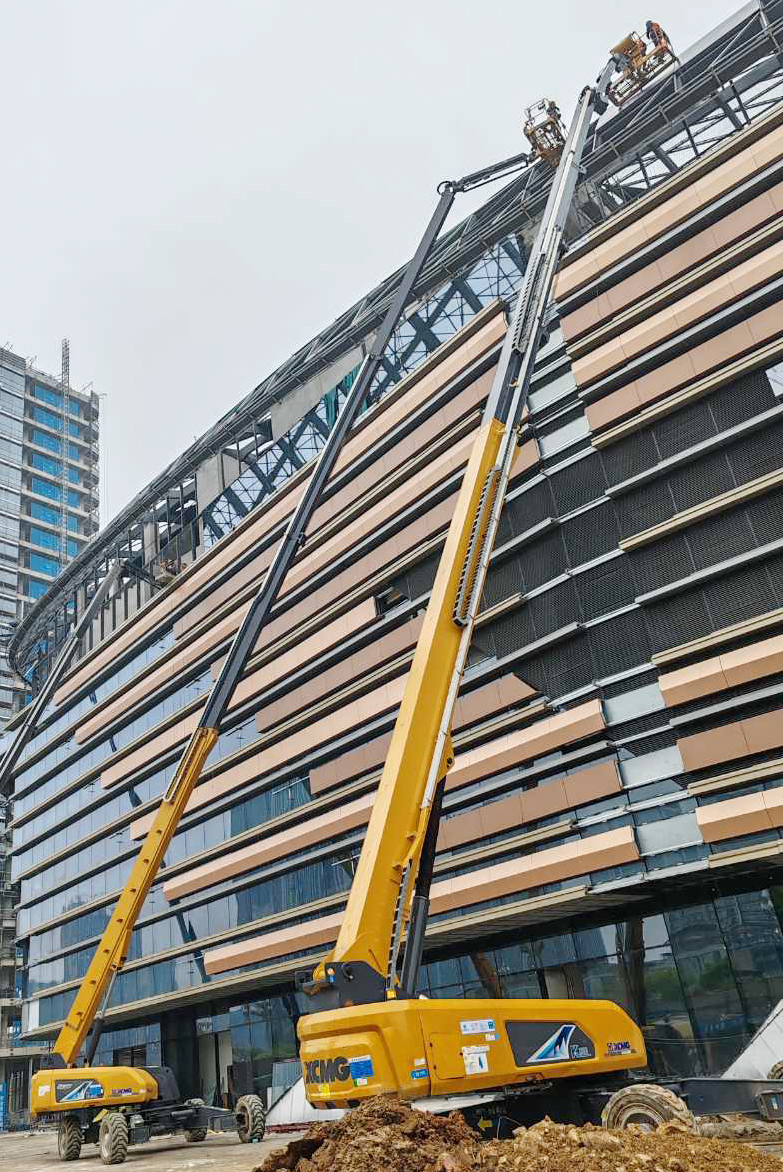 從藍圖到實景，徐工XGS40ACK-Li助力德清金融廣場崛起