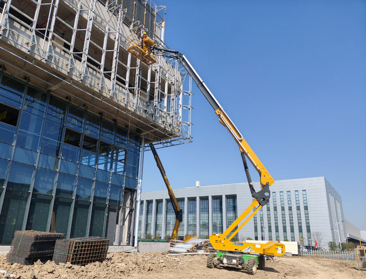 30-50米高空天團！徐工10余臺直臂神器助力合肥新能源汽車產(chǎn)業(yè)園加速崛起