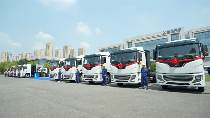 目的地：大西北！100臺徐工新能源重卡滿電啟程