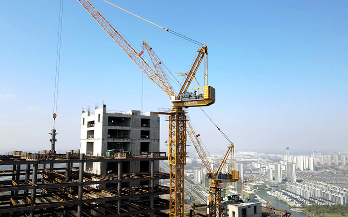 七天一層！“徐工金”助建180米高世界級“大象”