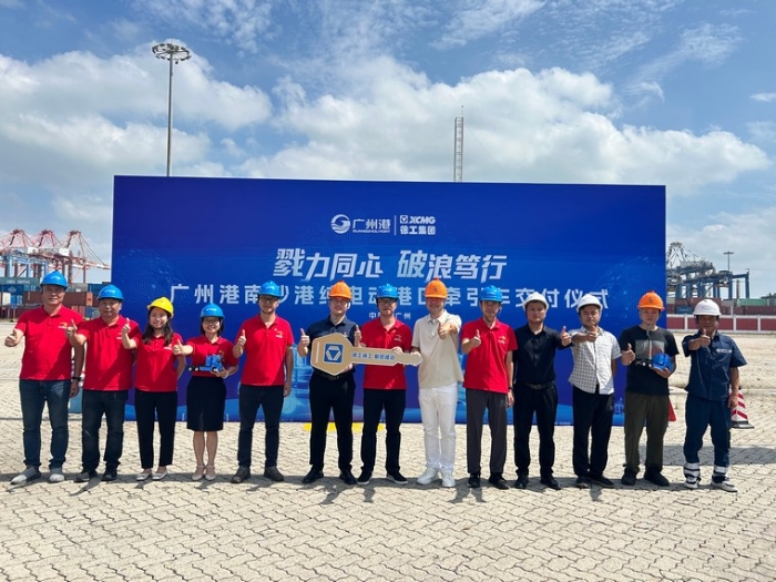 全力以赴！徐工純電動(dòng)港口牽引車綠動(dòng)廣州南沙港
