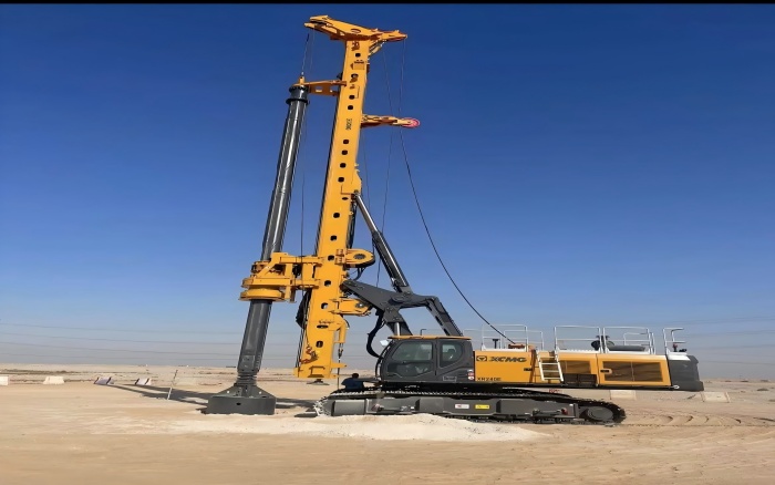 提速中東房建！徐工旋挖鉆機單日累計進尺200m