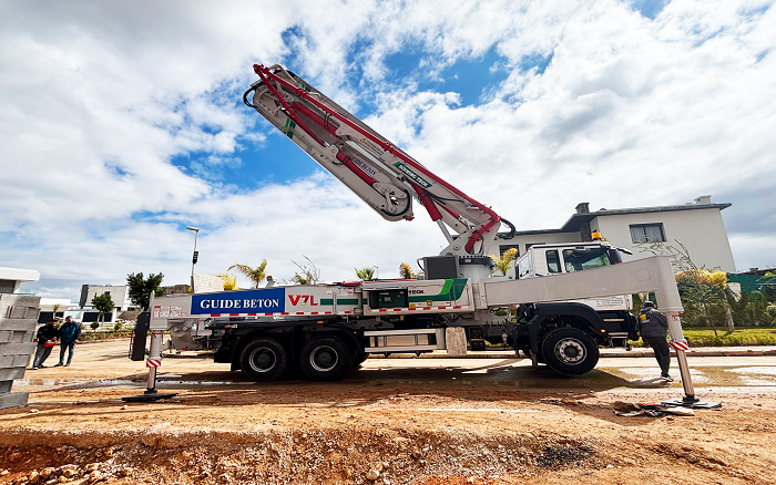 卓越性能|徐工XS43泵車助建摩洛哥！