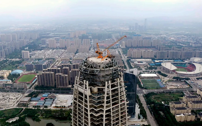 新地標 | 徐工塔機299米高空俯瞰臺州天際線