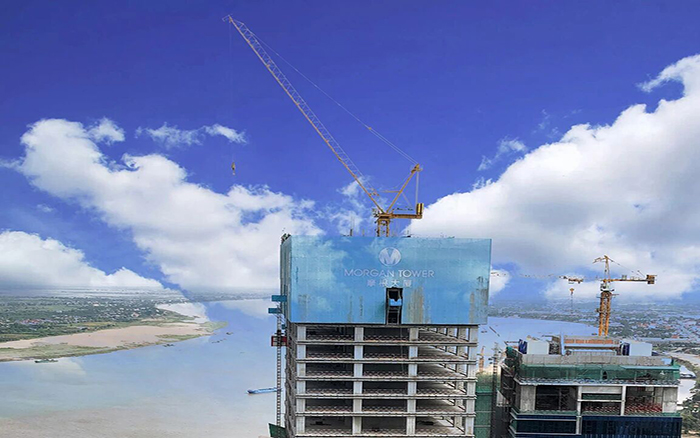 喜封金頂|徐工塔機助建柬埔寨金邊摩根大廈！